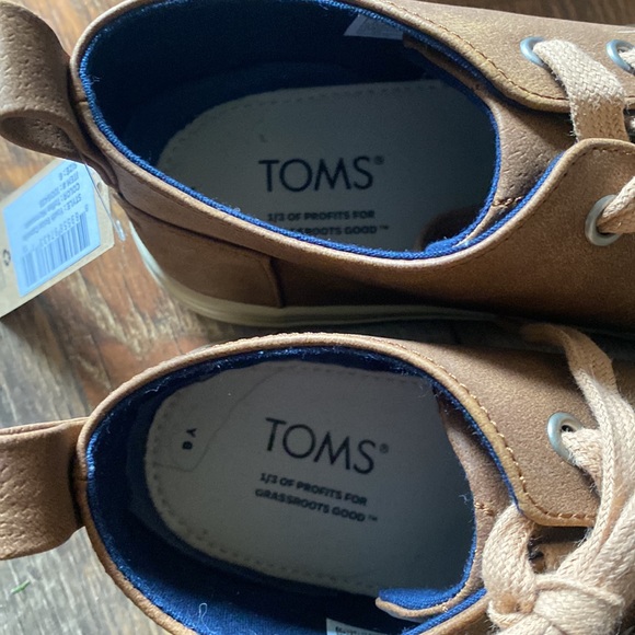 NWT Toms Botas Cupsole toffee youth boots size 6 - Picture 5 of 6